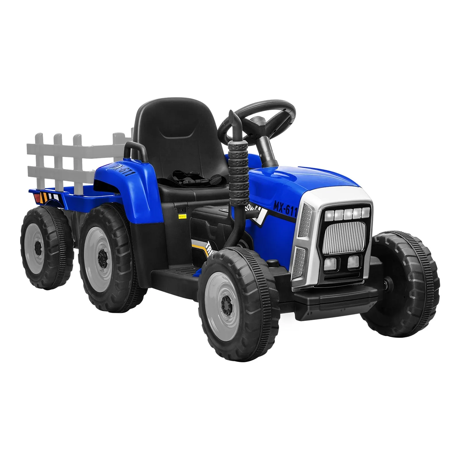 Mazam Kids Ride On Tractor W/ Trailer 12V Electric Vehicle Toys Gift Bluetooth