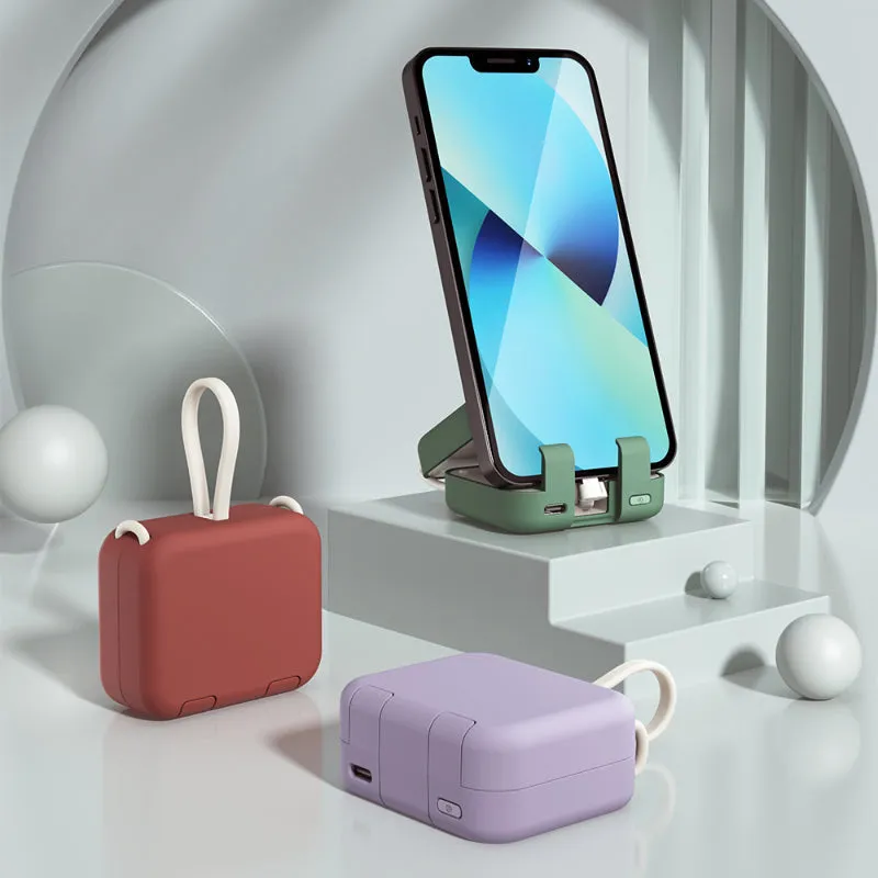 Mini Power Bank And Phone Holder