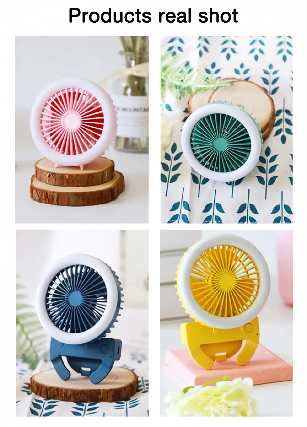 Mini Selfie LED Ring Light With Portable Electric Fan (Mounts onto any Mobile Phone)