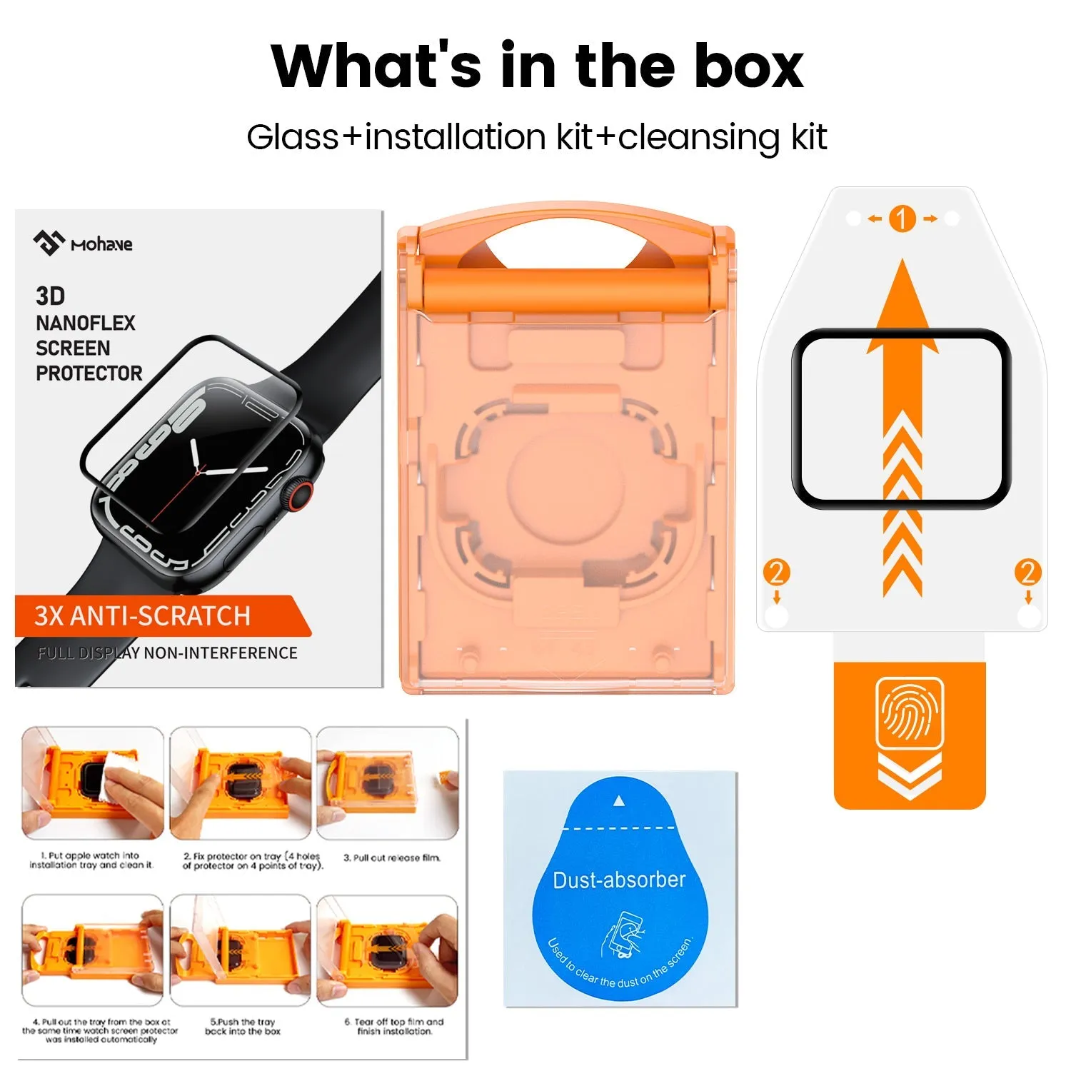 Mohave Screen Protector & Auto Alignment Tray for Apple Watch Series Ultra