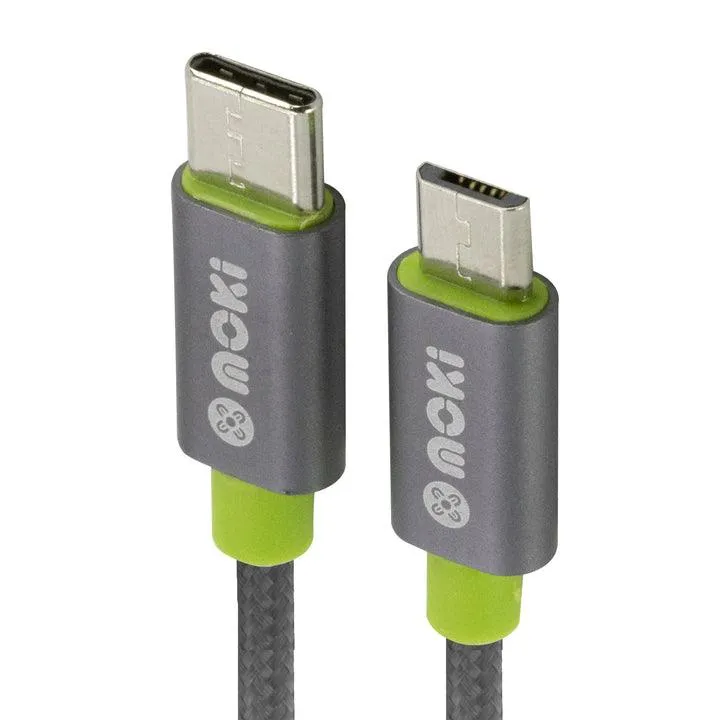 Moki Type-C to MicroUSB SynCharge Braided Cable