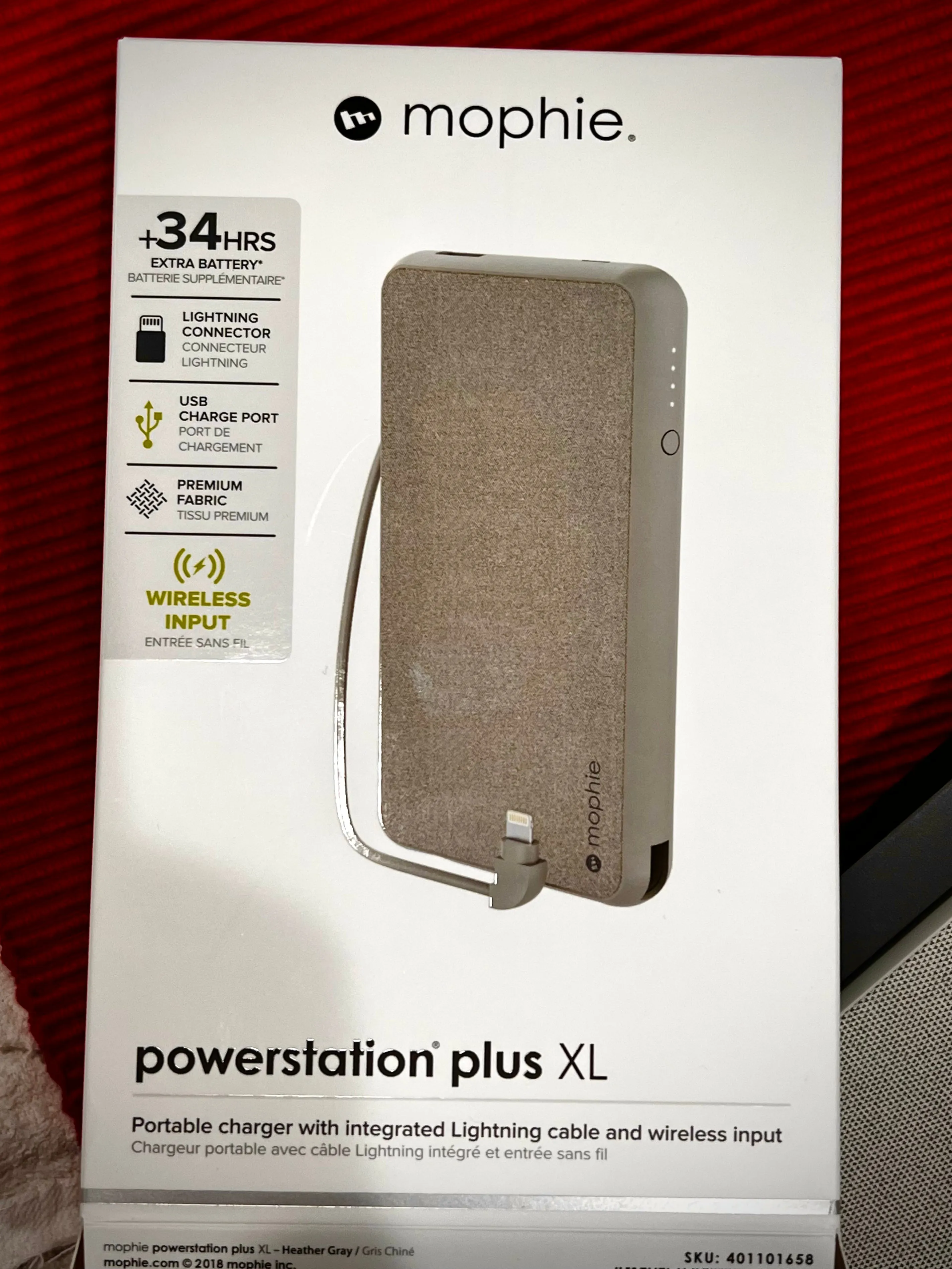 Mophie Powerstation plus XL 34 hours battery backup