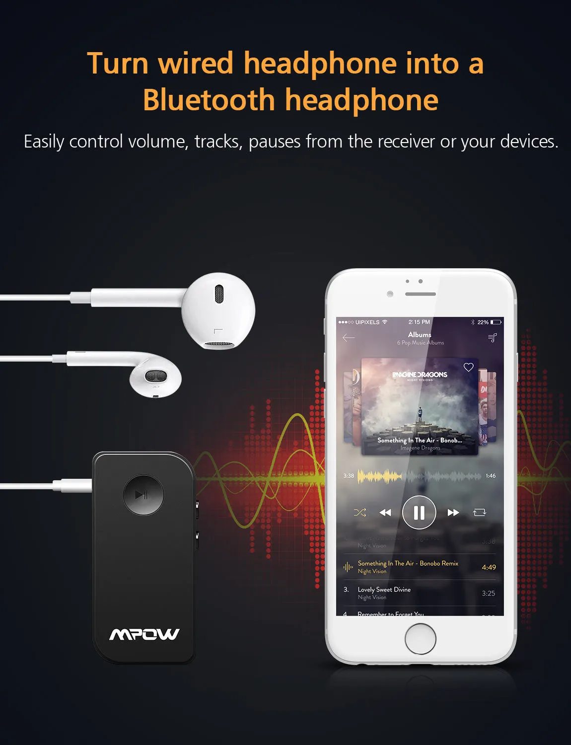 MPOW BH044E Bluetooth Receiver