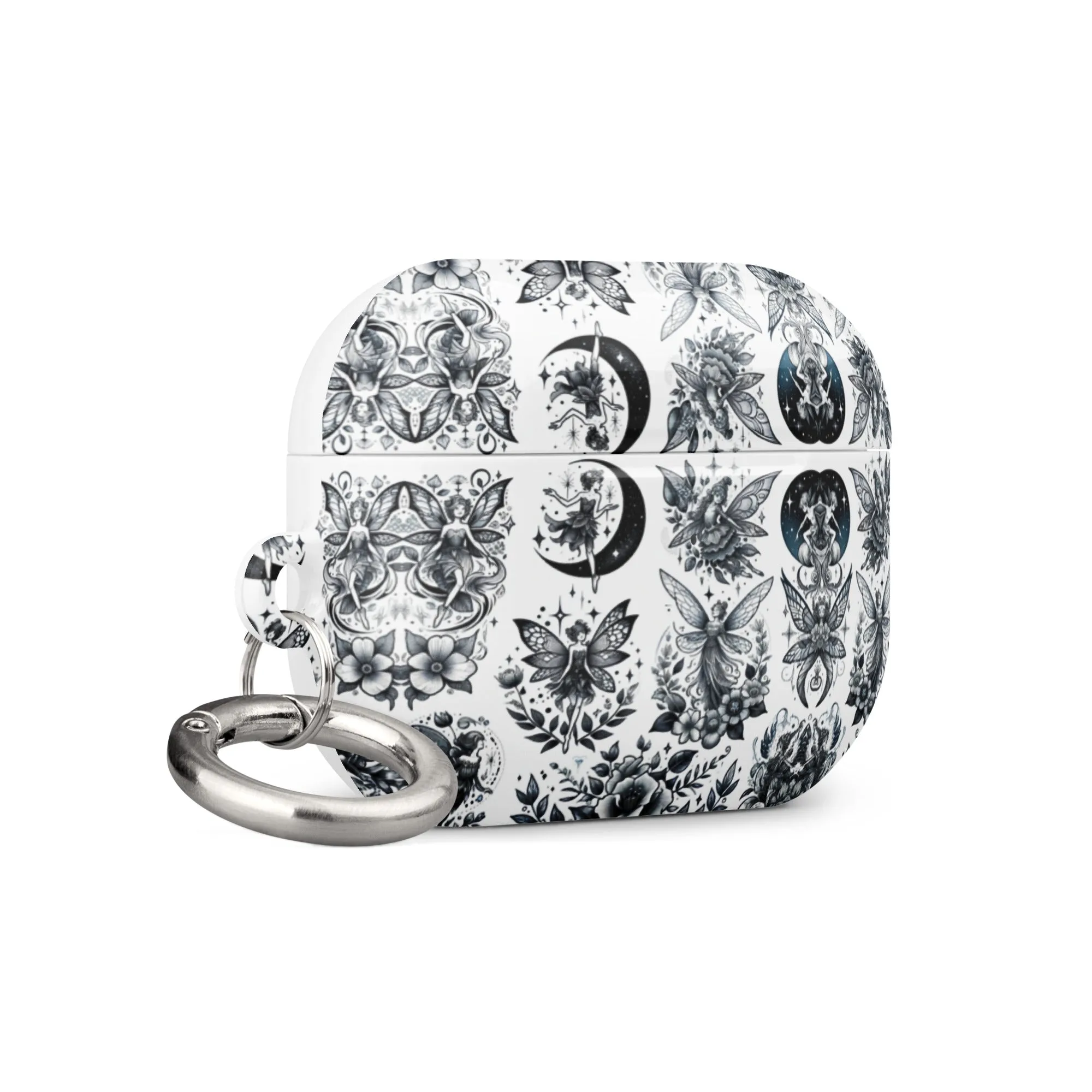 Mystic Fairy AirPods® Case | Impact-Resistant Polycarbonate | Metal Carabiner | Scratch & Drop Protection