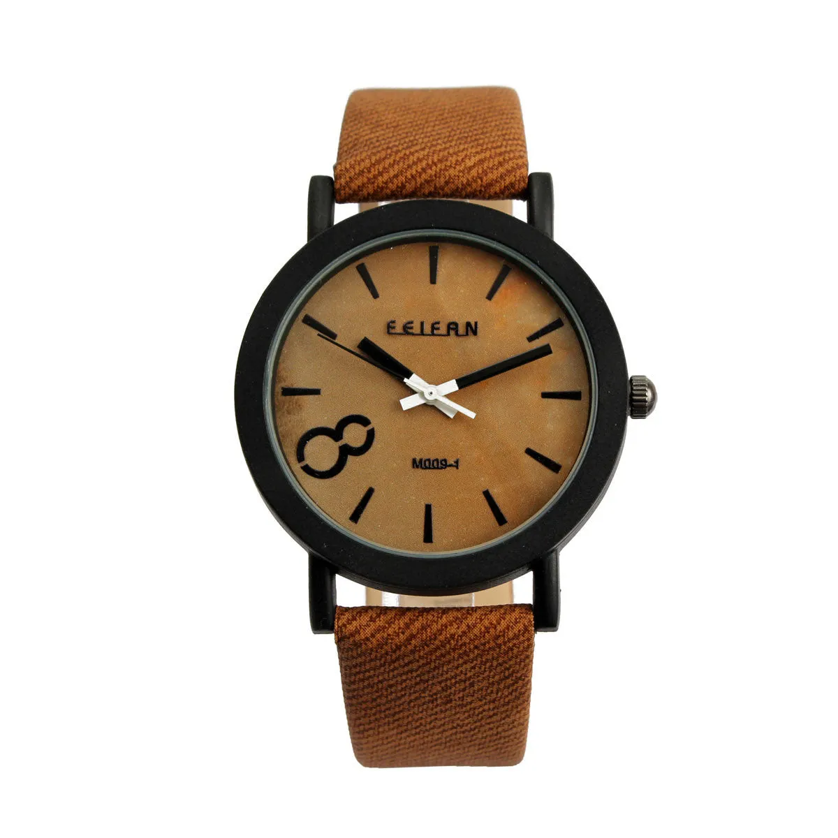 New Fashion Design Simulation Wooden Quartz Men Watches Casual Wooden Color Leather Strap Watch Wood Male Wristwatch Hot Sale