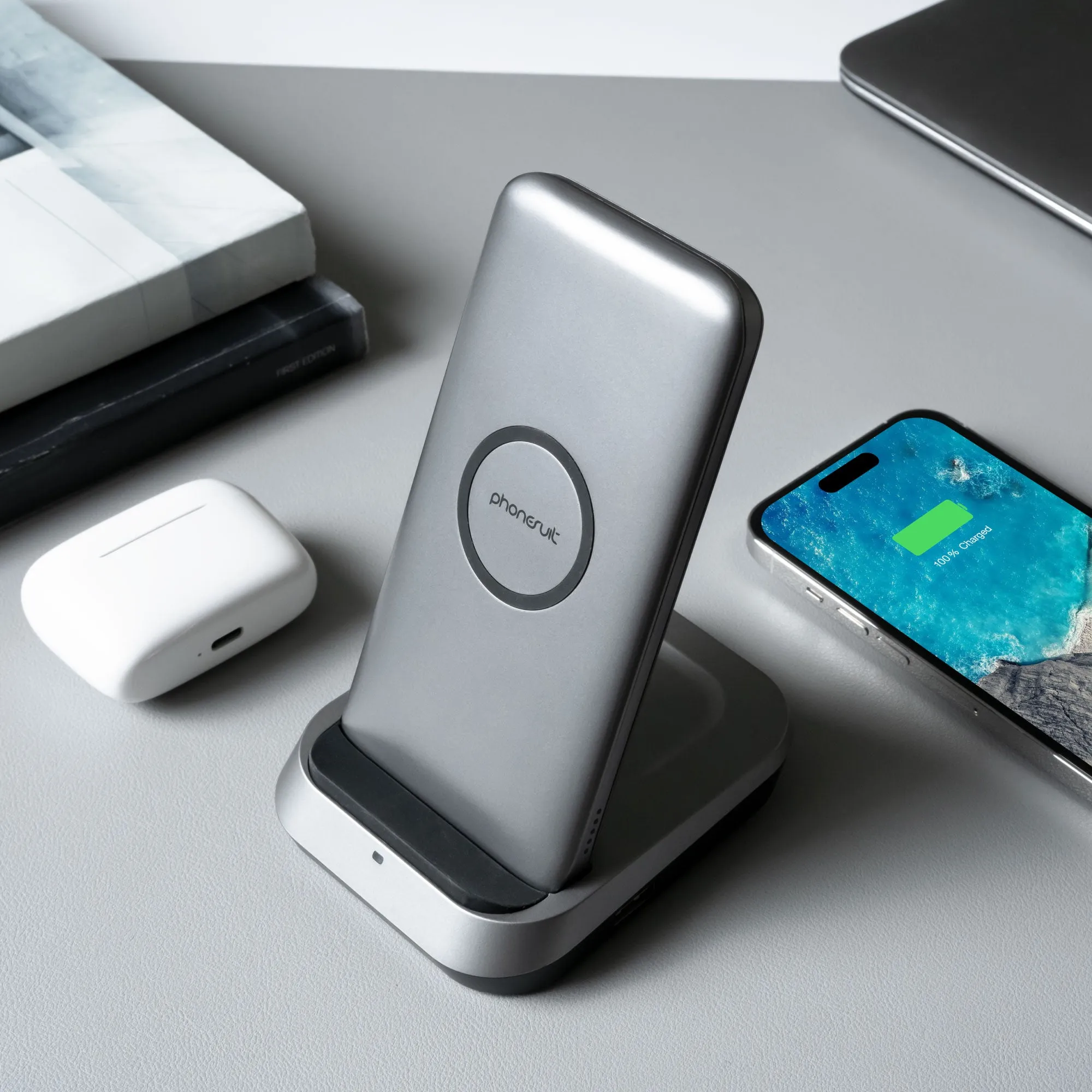 Novo Wireless Battery Pack & Charging Station Station | 10,000mAh