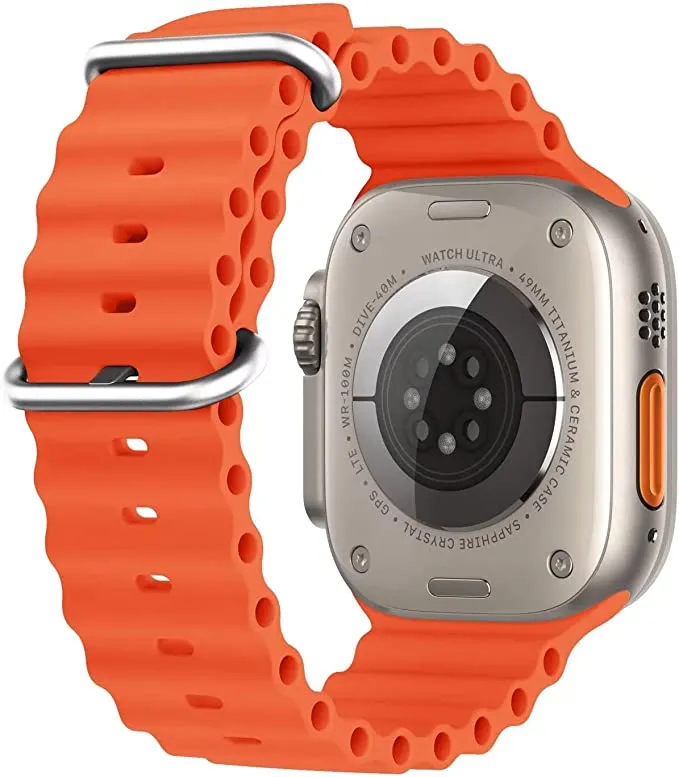 Ocean Band Strap Compatible With Apple Watch 41MM 40MM 38MM-Orange