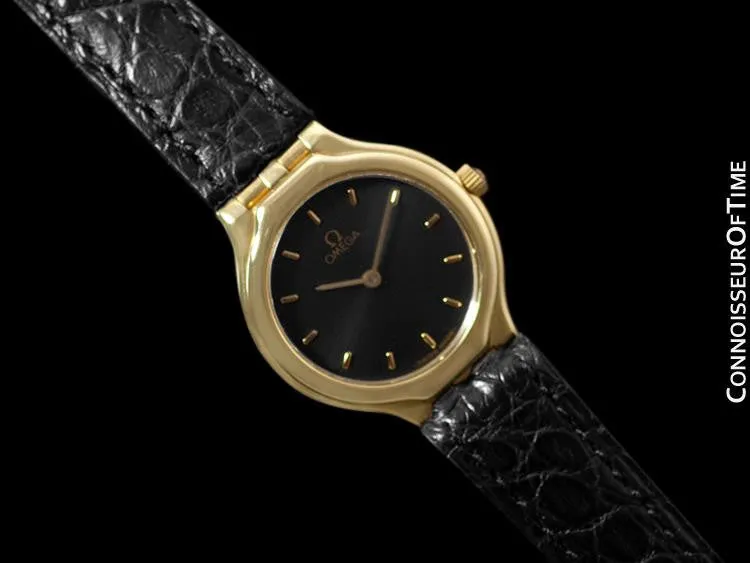 Omega "Symbol" Ladies Dress Waterproof Watch - 18K Gold