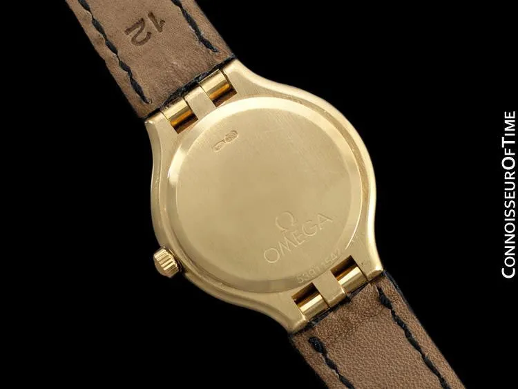 Omega "Symbol" Ladies Dress Waterproof Watch - 18K Gold