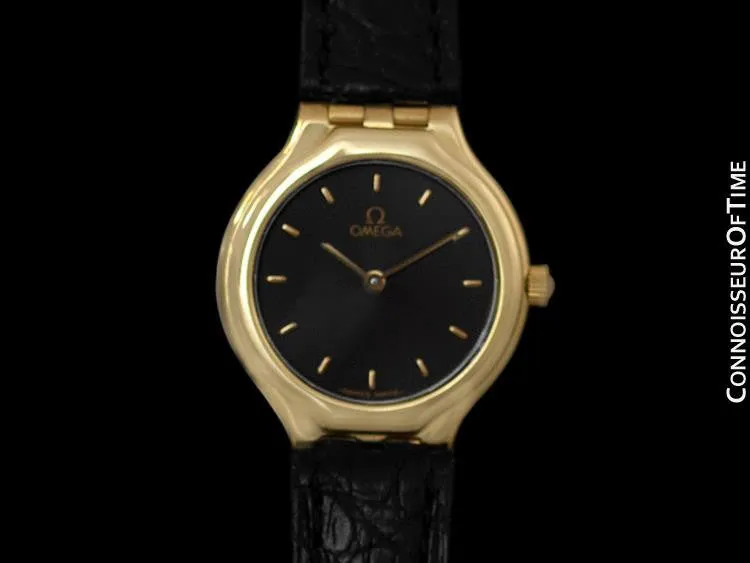 Omega "Symbol" Ladies Dress Waterproof Watch - 18K Gold