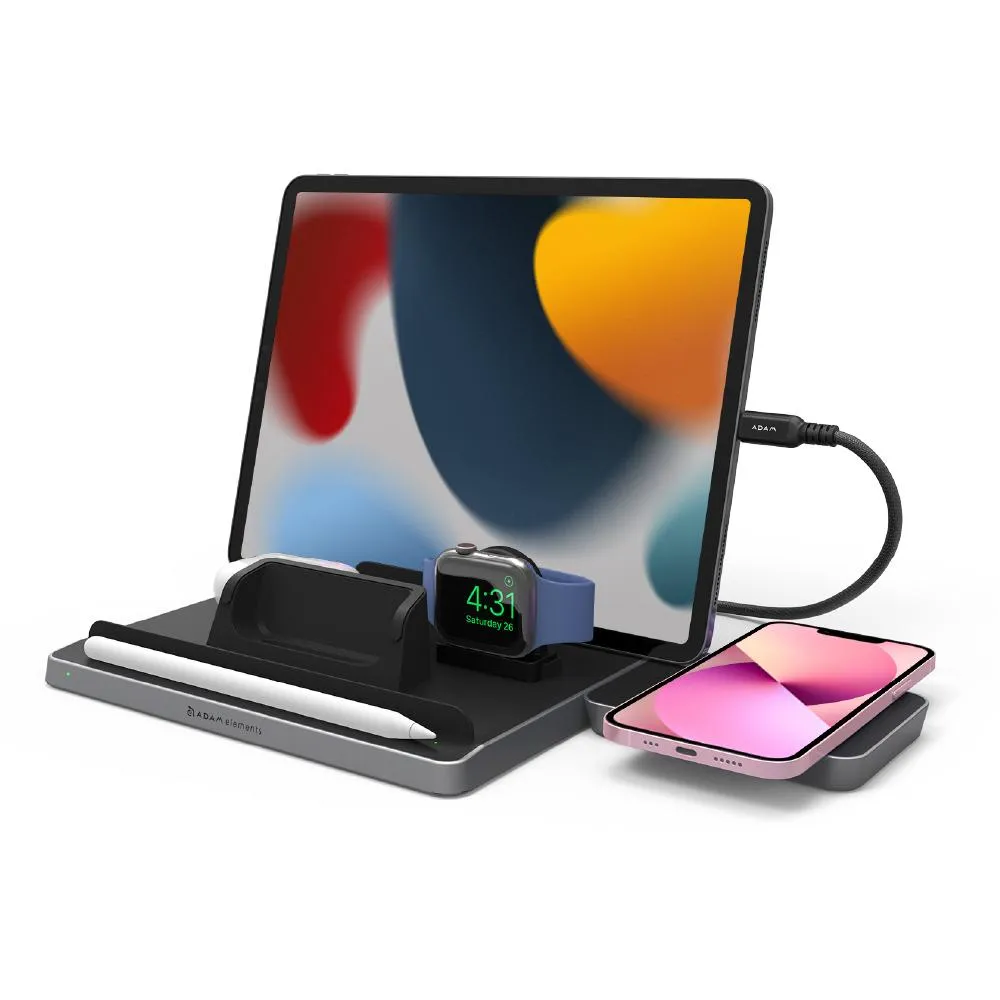 OMNIA Q5 5-in-1 Wireless Charging Station   OMNIA F6 65W Super Charging Kit-UK Plug