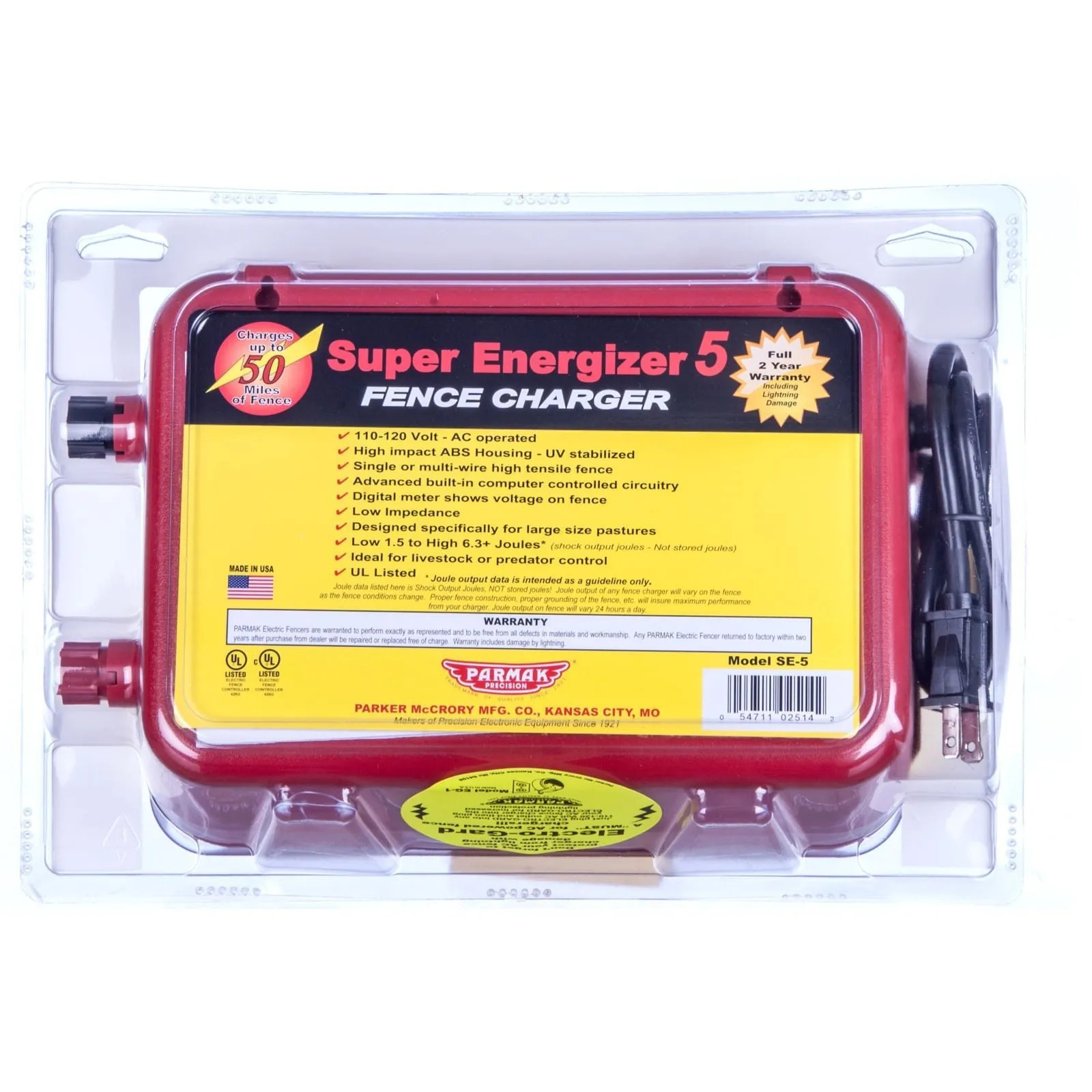 Parmak Super Energizer 5 (Model SE-5)