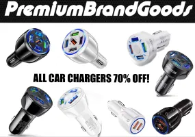 PBG LED CAR CHARGERS (Multiple Ports)