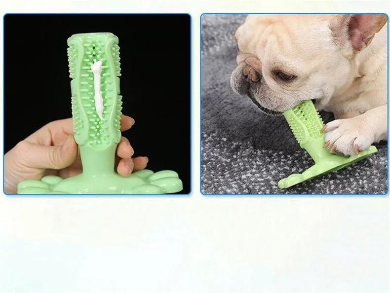 Play & Clean: Dog Toothbrush Chew Toy!