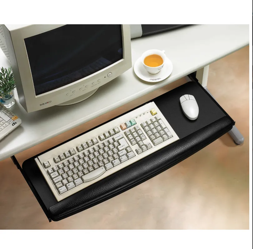 Premium Extra Wide 28” Pull-out Keyboard tray with Wrist Rest R46