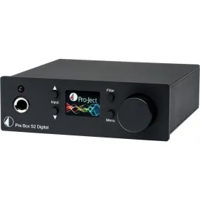 Pro-Ject OPEN BOX Pre Box S2 Digital Preamplifier - Black-Excellent Condition