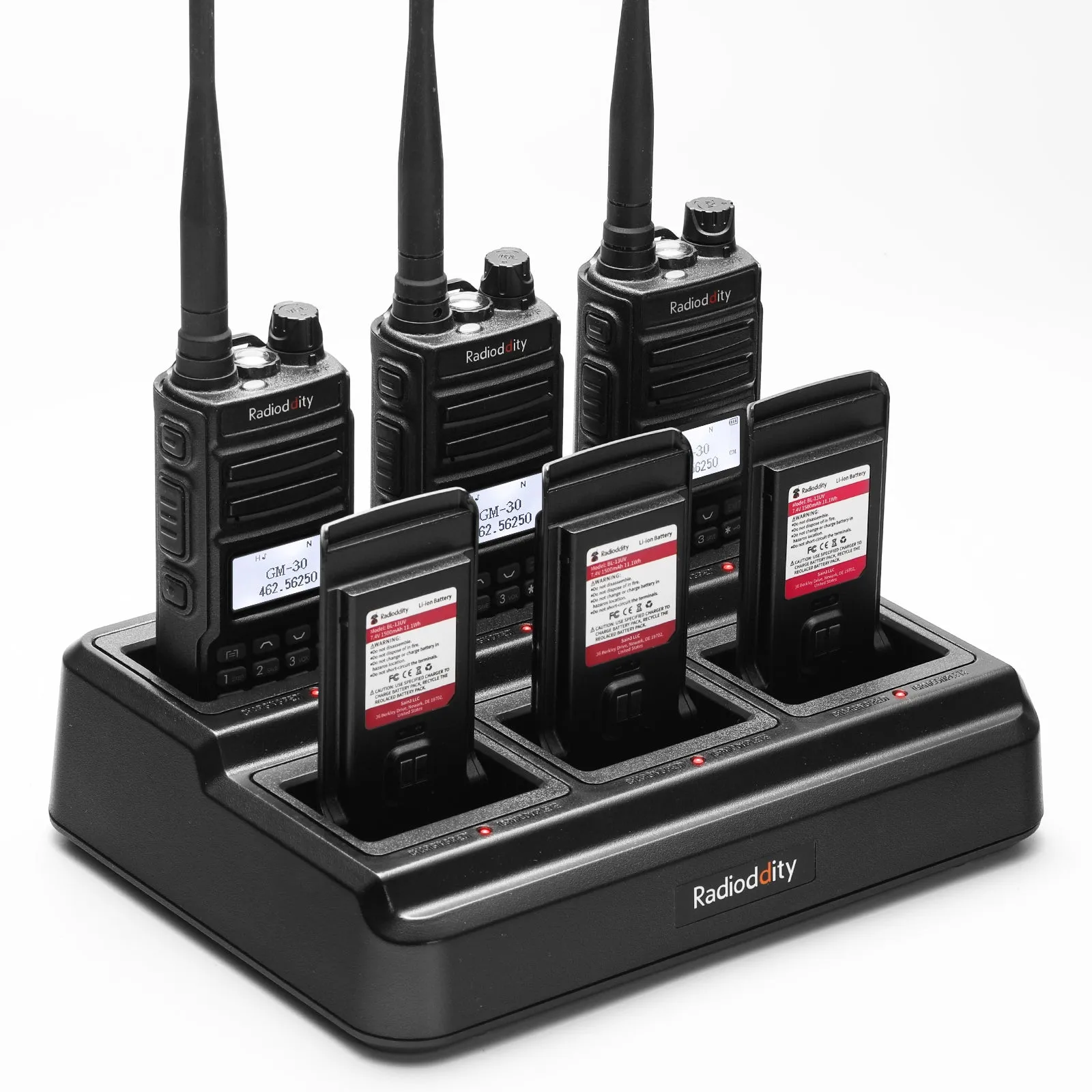 Radioddity GM-30 Six-Way Charger | Multi-Unit Charger Station | Bulk Charger