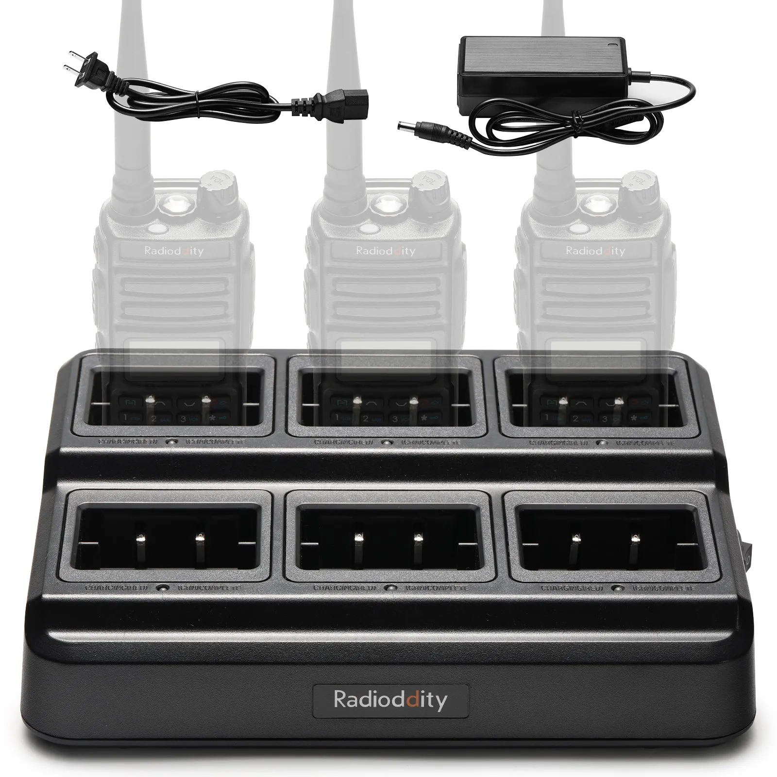 Radioddity GM-30 Six-Way Charger | Multi-Unit Charger Station | Bulk Charger