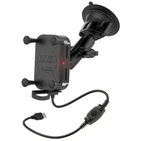 RAM Mount RAM Tough-Charge 15W Wireless Charging Suction Cup Mount [RAM-B-166-UN12W-1]