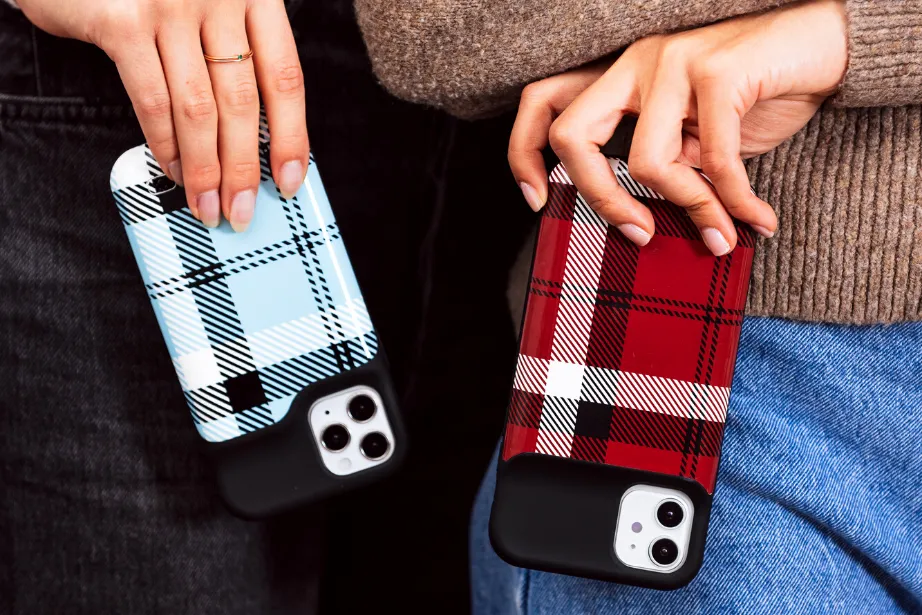 Red Plaid Ultra Battery Case