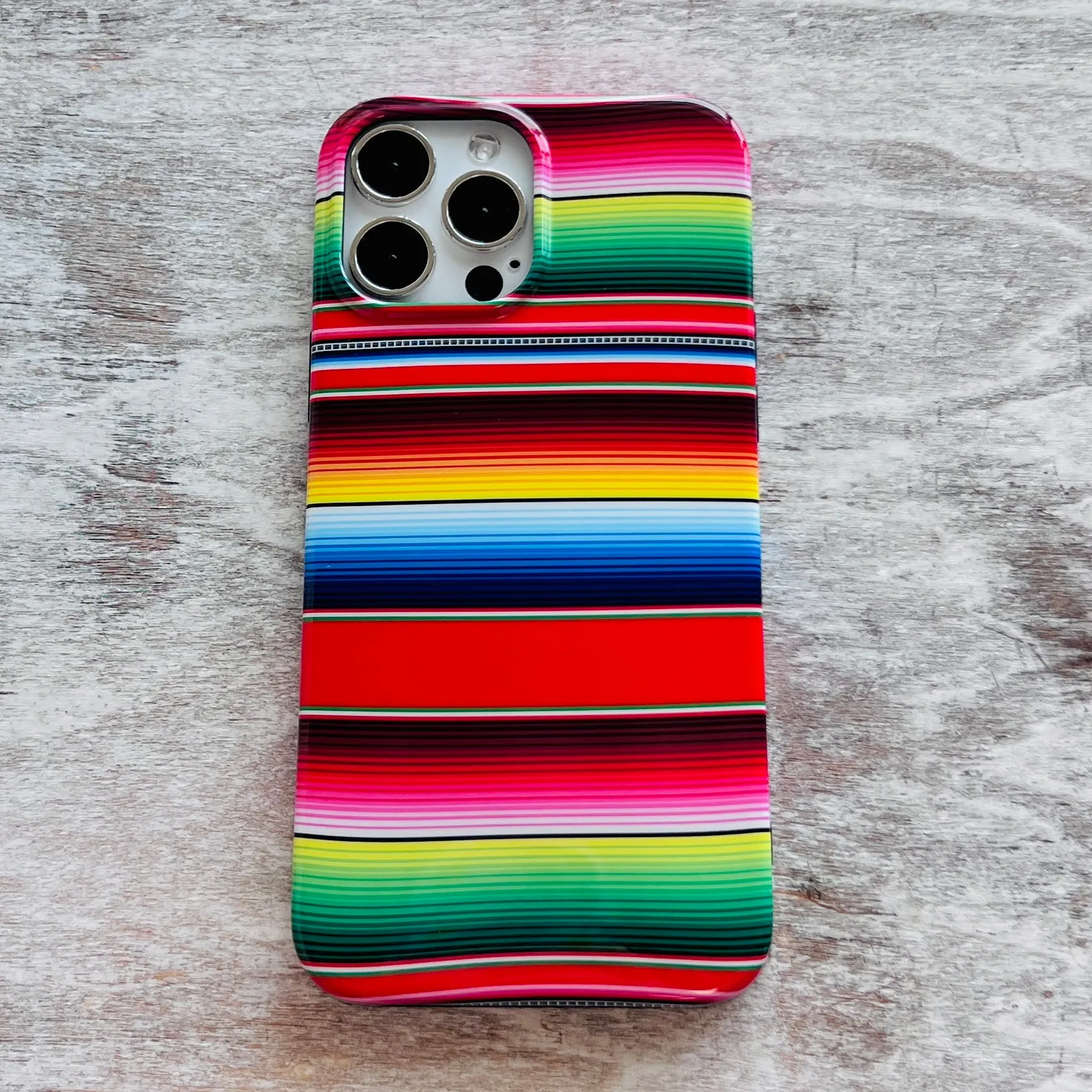 Red Sarape Blanket Phone Case For iPhone