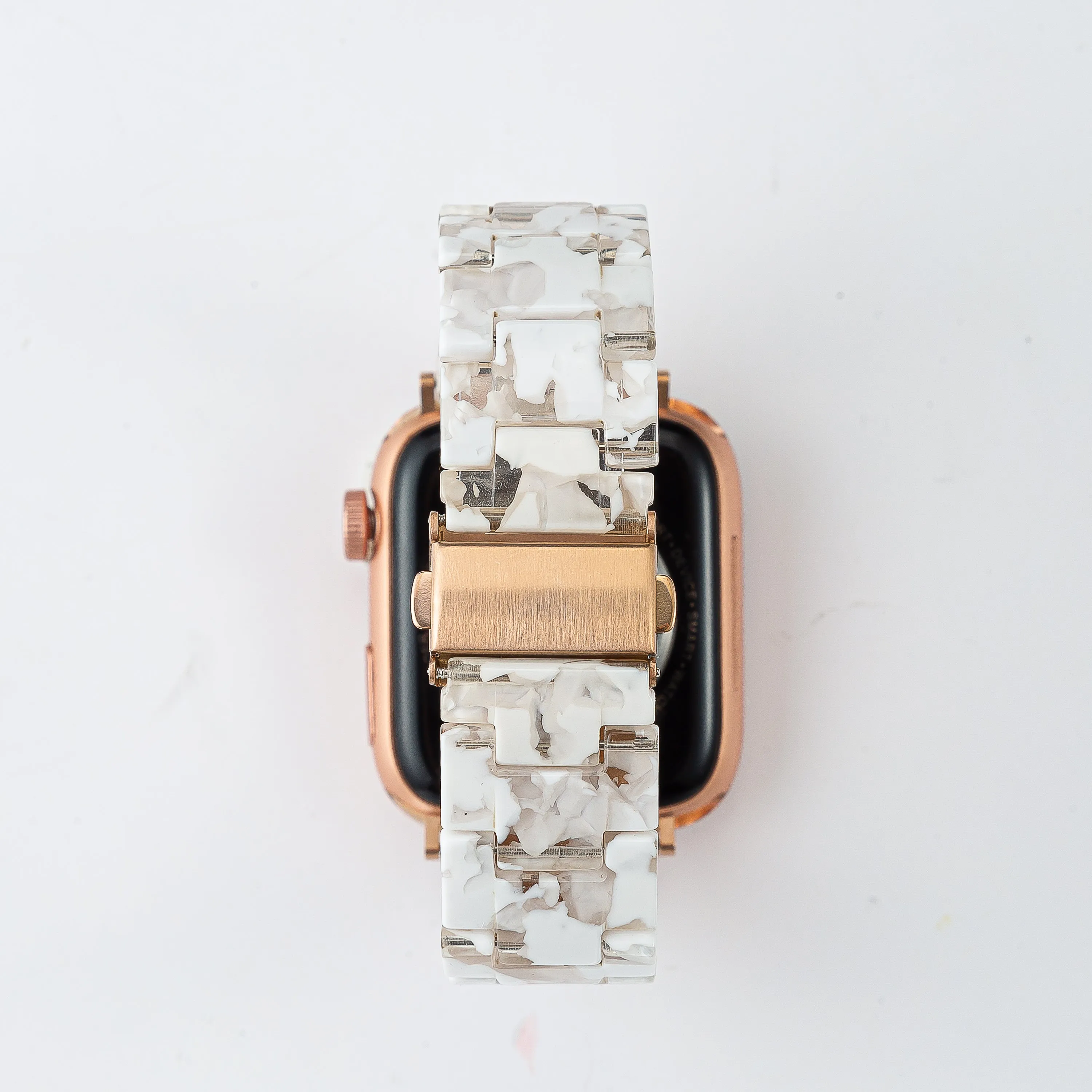 Resin Marble Strap / Rose Gold Buckle - 38mm, 40mm, 41mm