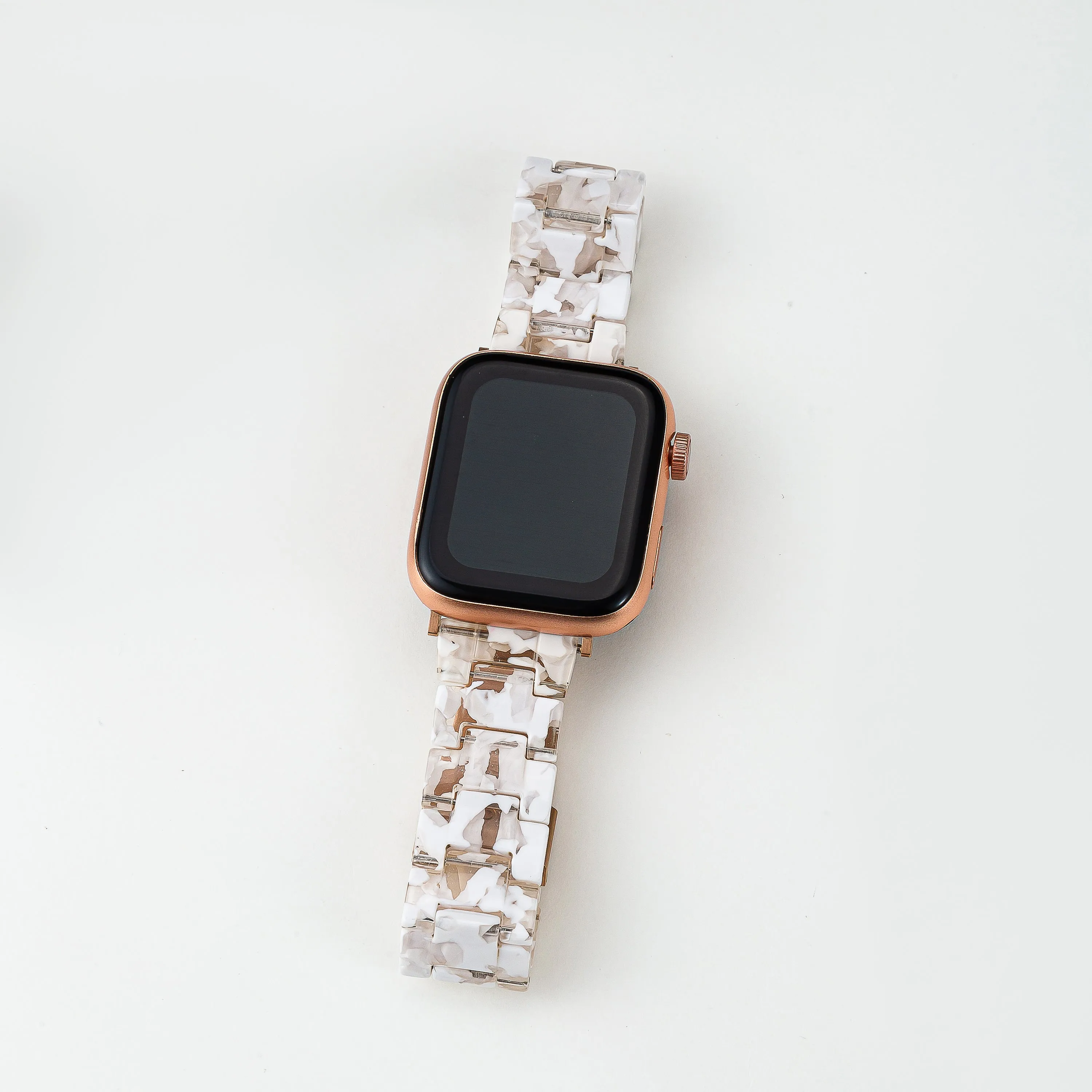 Resin Marble Strap / Rose Gold Buckle - 38mm, 40mm, 41mm