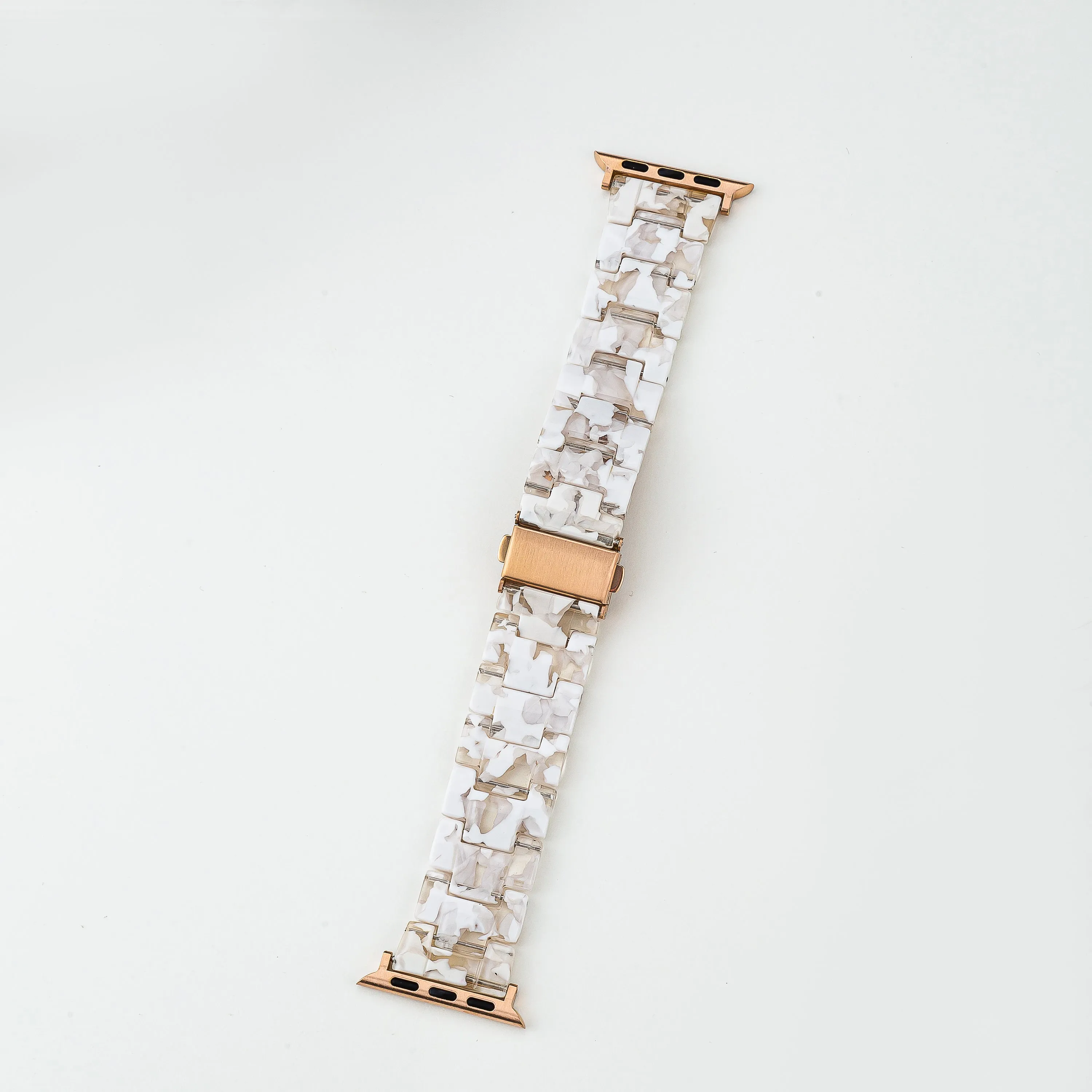 Resin Marble Strap / Rose Gold Buckle - 38mm, 40mm, 41mm