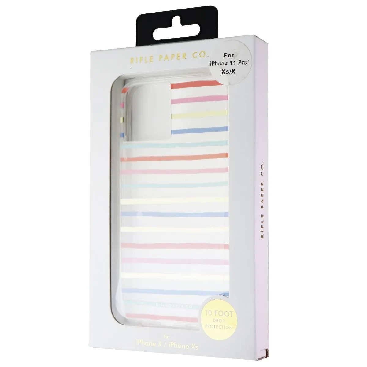 Rifle Paper CO. Case for iPhone 11 Pro - Happy Stripes w/Gold Foil Accents