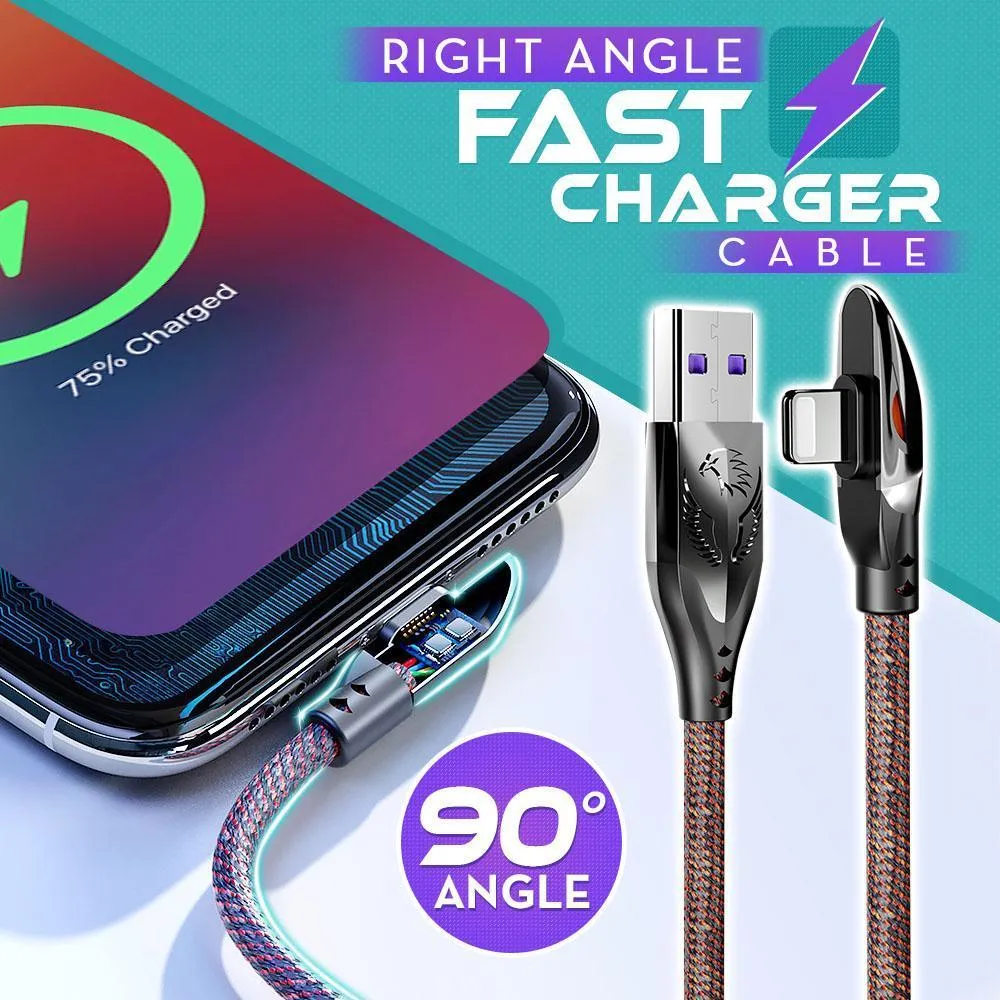 Right Angle Fast Charger Cable