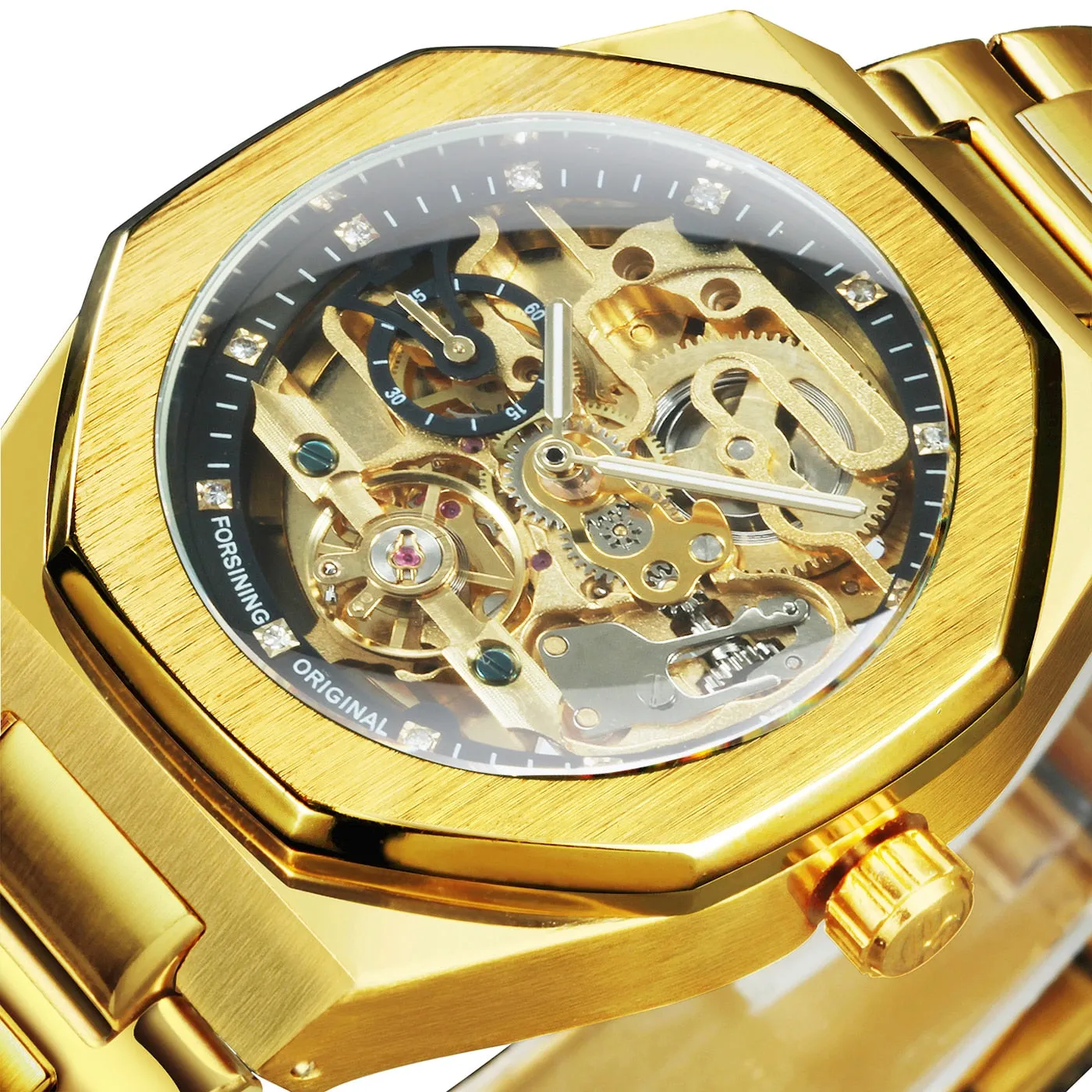 Royale Skeleton Mechanical Men Watch