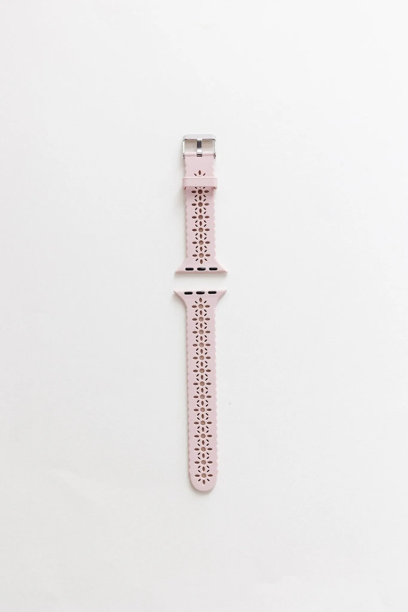 Samsung Blush Pink Floral Silicone Watch Band