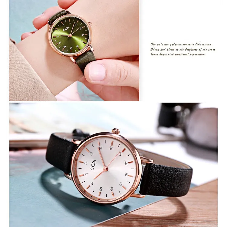 Simple Numberal Scale Women's Watch