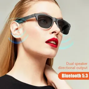 Smart Bluetooth Wireless Stereo Headphone Sunglasses