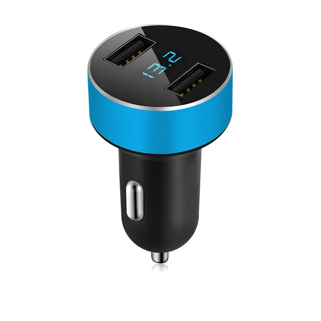 Smart Car Charger 2 USB DUAL Ports Lighter Adapter Mobile Phone Charger For Xiaomi Tablet iPhone Huawei P10 samsung galaxy s8