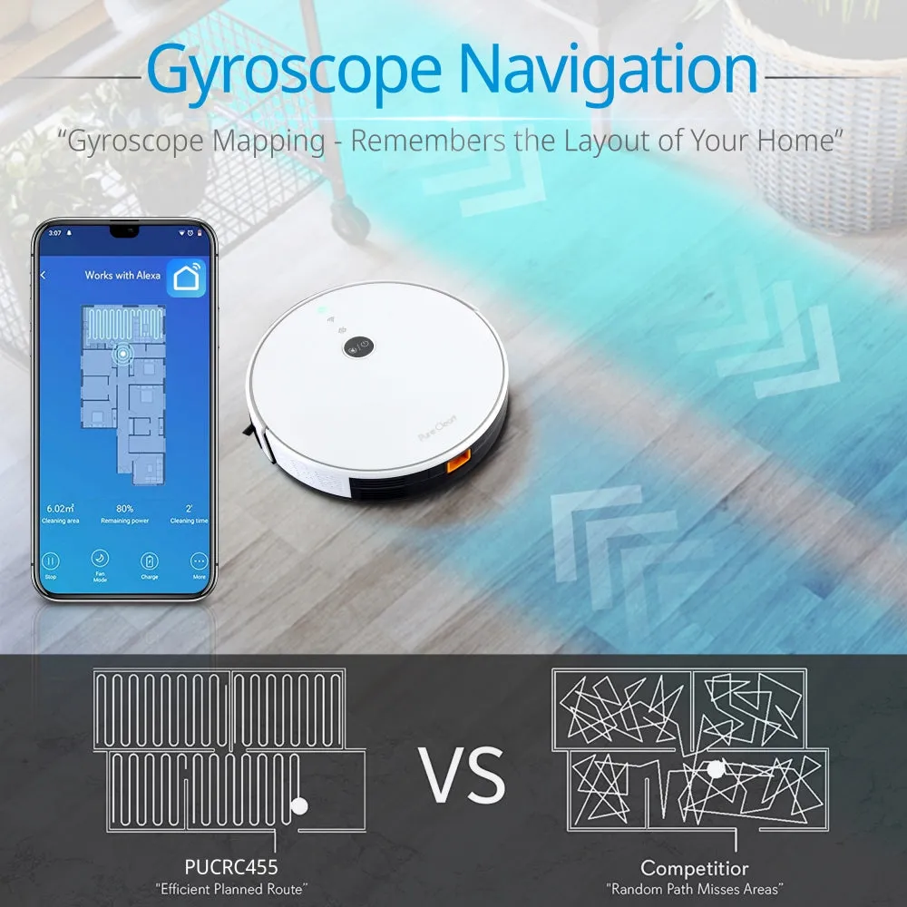 Smart Robot Vacuum - Digital Robot Cleaning Vacuum With Wifi App And Wireless Remote Control