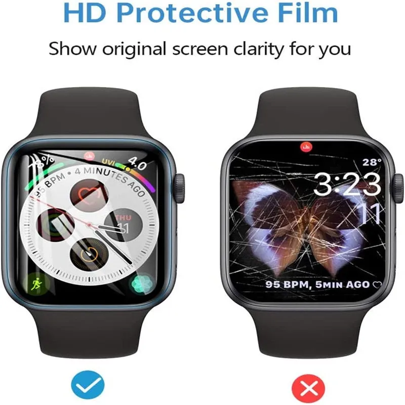 Smart Watch Screen Protector Hydrogel Film For Apple Watch 4 5 6SE 7 8