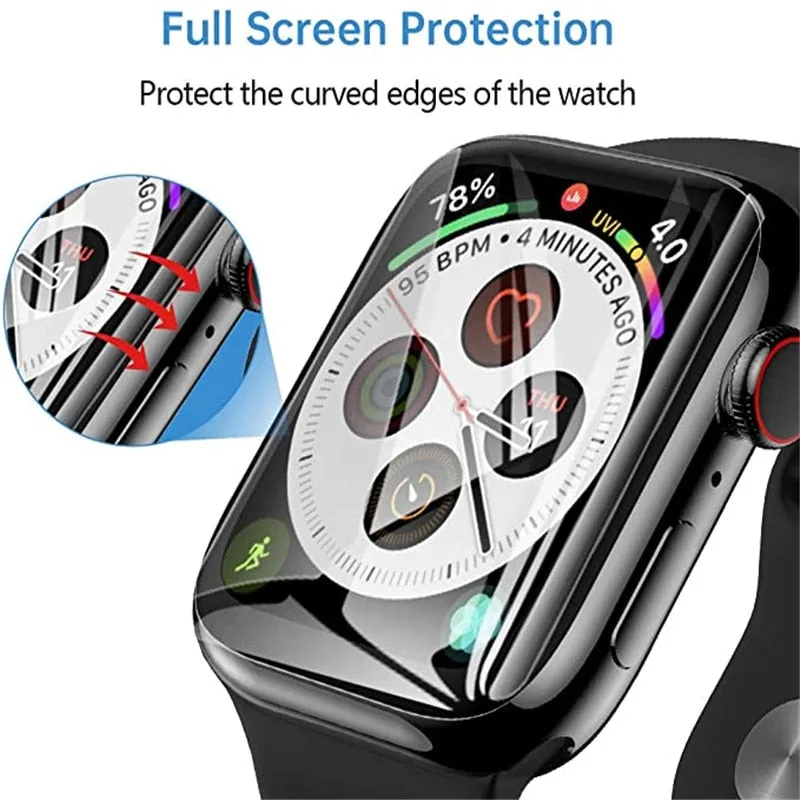 Smart Watch Screen Protector Hydrogel Film For Apple Watch 4 5 6SE 7 8