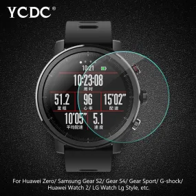 Smart Watch Screen Protector Tempered Glass For Garmin Samsung Casio