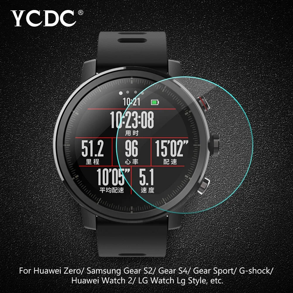 Smart Watch Screen Protector Tempered Glass For Garmin Samsung Casio