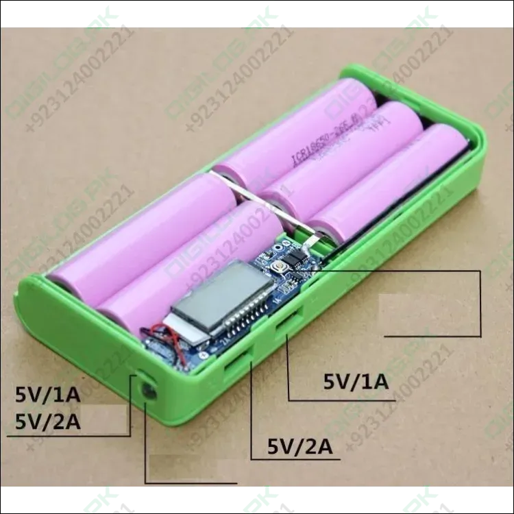 Solderless Lcd Display Dual Usb Diy Power Bank Module In Pakistan