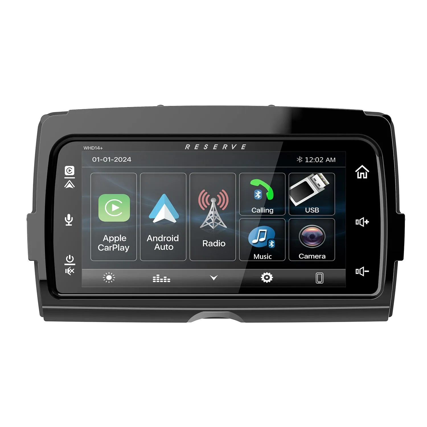 Soundstream WHD14  Motorcycle Head Unit w/ Wireless Apple CarPlay & Android Auto