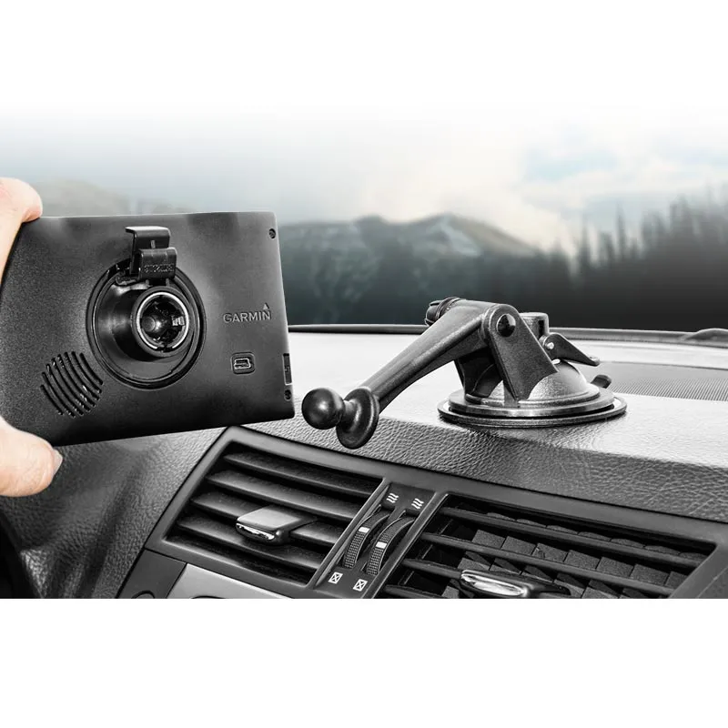 Sticky Suction Windshield or Dash Car Mount with 3" Arm for Garmin nuvi GPS