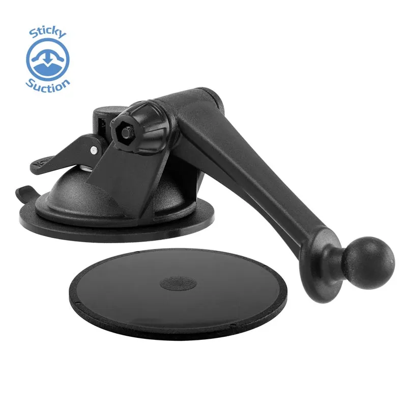 Sticky Suction Windshield or Dash Car Mount with 3" Arm for Garmin nuvi GPS