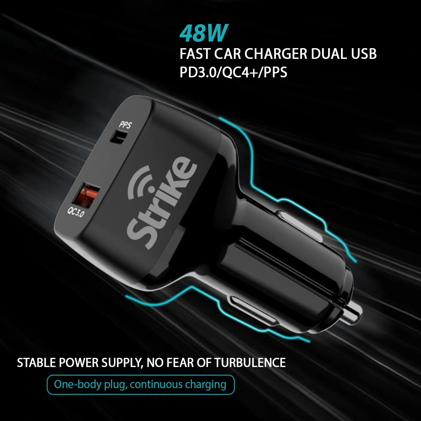 Strike Twin USB Car Charger