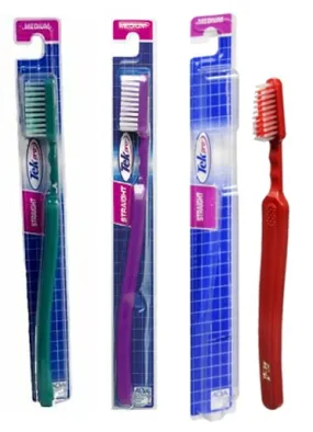 Tek Pro Toothbrush Full Head Medium Bristles Straight