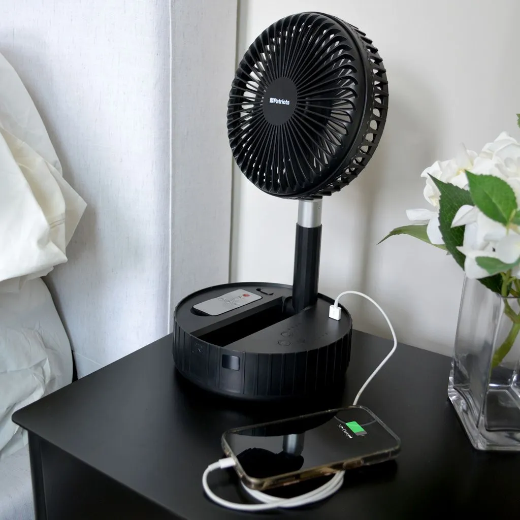 Telescoping Rechargeable Fan & Emergency Power Bank