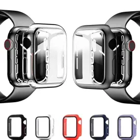 Tempered Glass Screen Protector Case for Apple Watch