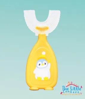 The Little Lookers 360° U-Shaped Baby Toothbrush with Food Grade Silicone Head | 100% BPA Free, Soft Bristles & Easy Grip for Babies & Kids (Pack of 1 )