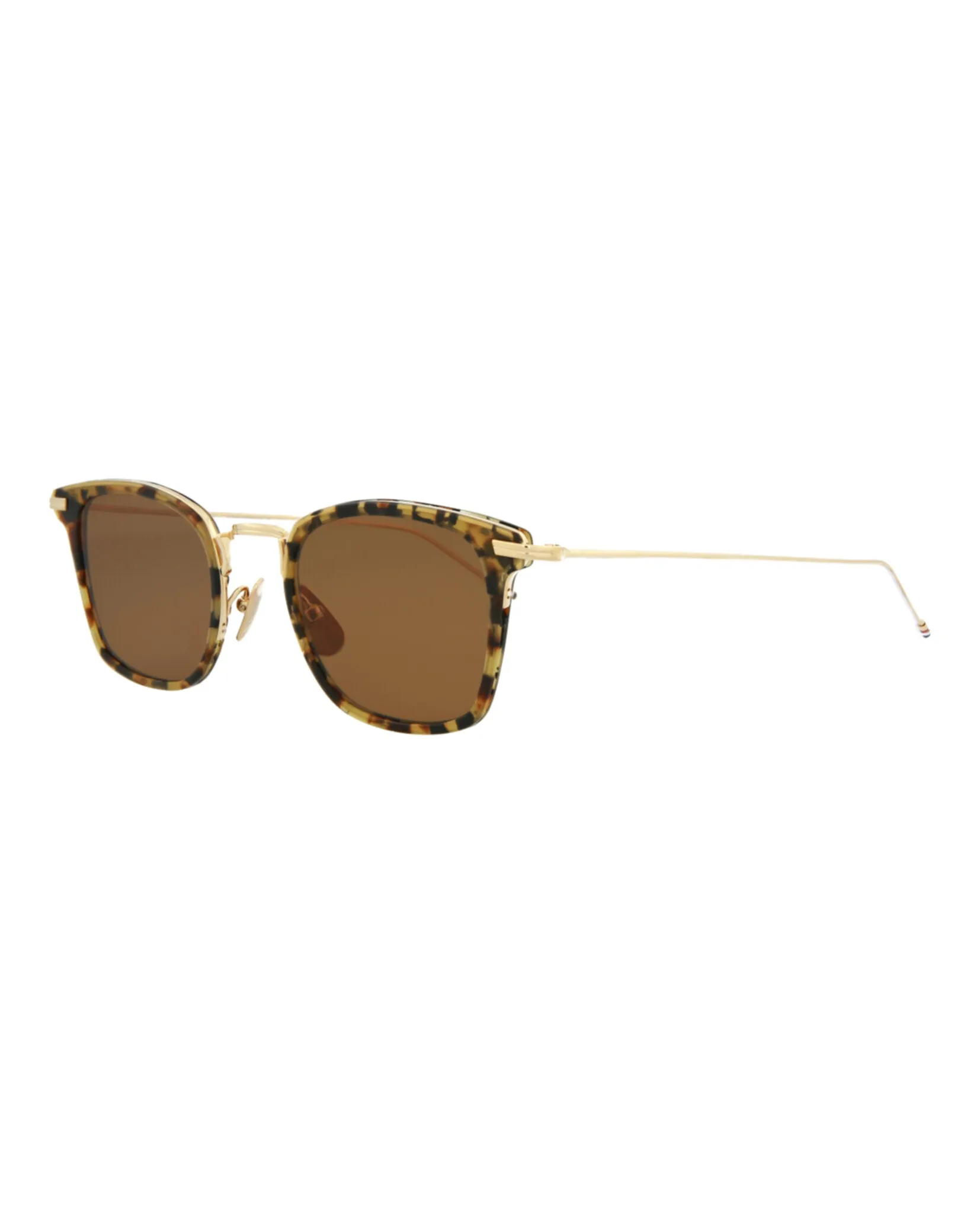 Thom Browne Square-Frame Metal Sunglasses